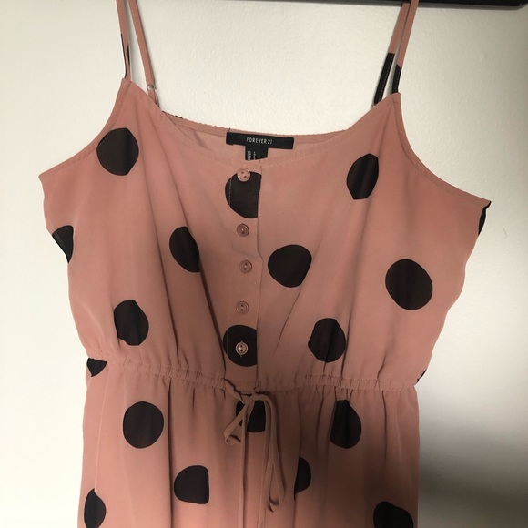 Polka dot spaghttu strap dress - Picture 3 of 4
